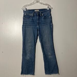 Madewell Cali Demi Bootcut Washed Blue Casual Denim Womens Jeans Size27